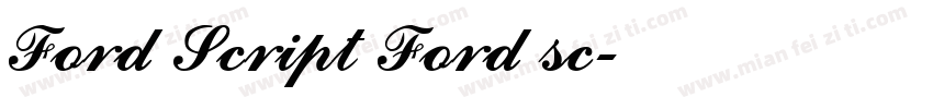 Ford Script Ford sc字体转换